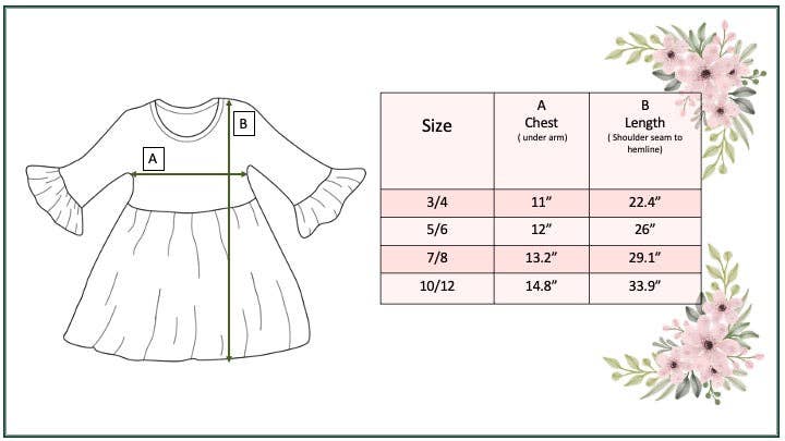 Claire Beige Flower Print Twirl Dress