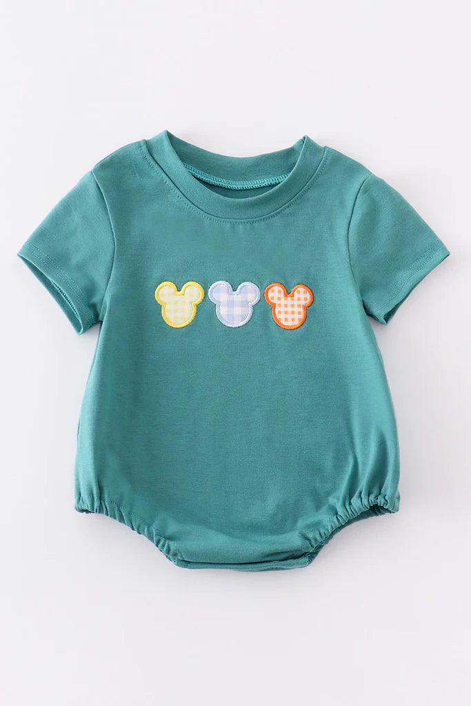 Blue Character Appliqué Boy Bubble - Braxton Rayemyer