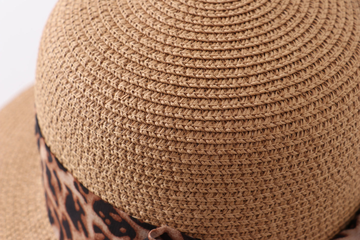Leopard Silk Ribbon Straw Hat - Mommy and Me - Braxton Rayemyer