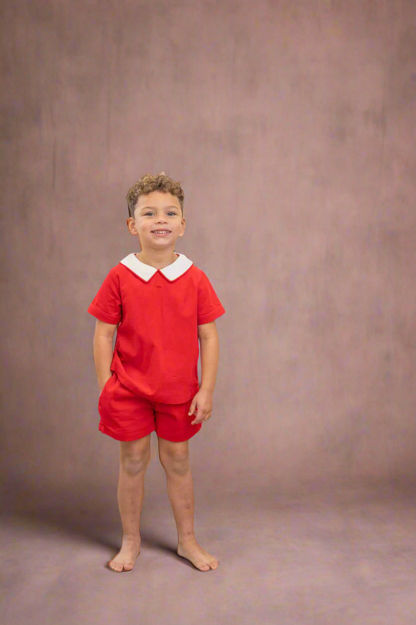 Red Cord Short Set - Braxton Rayemyer