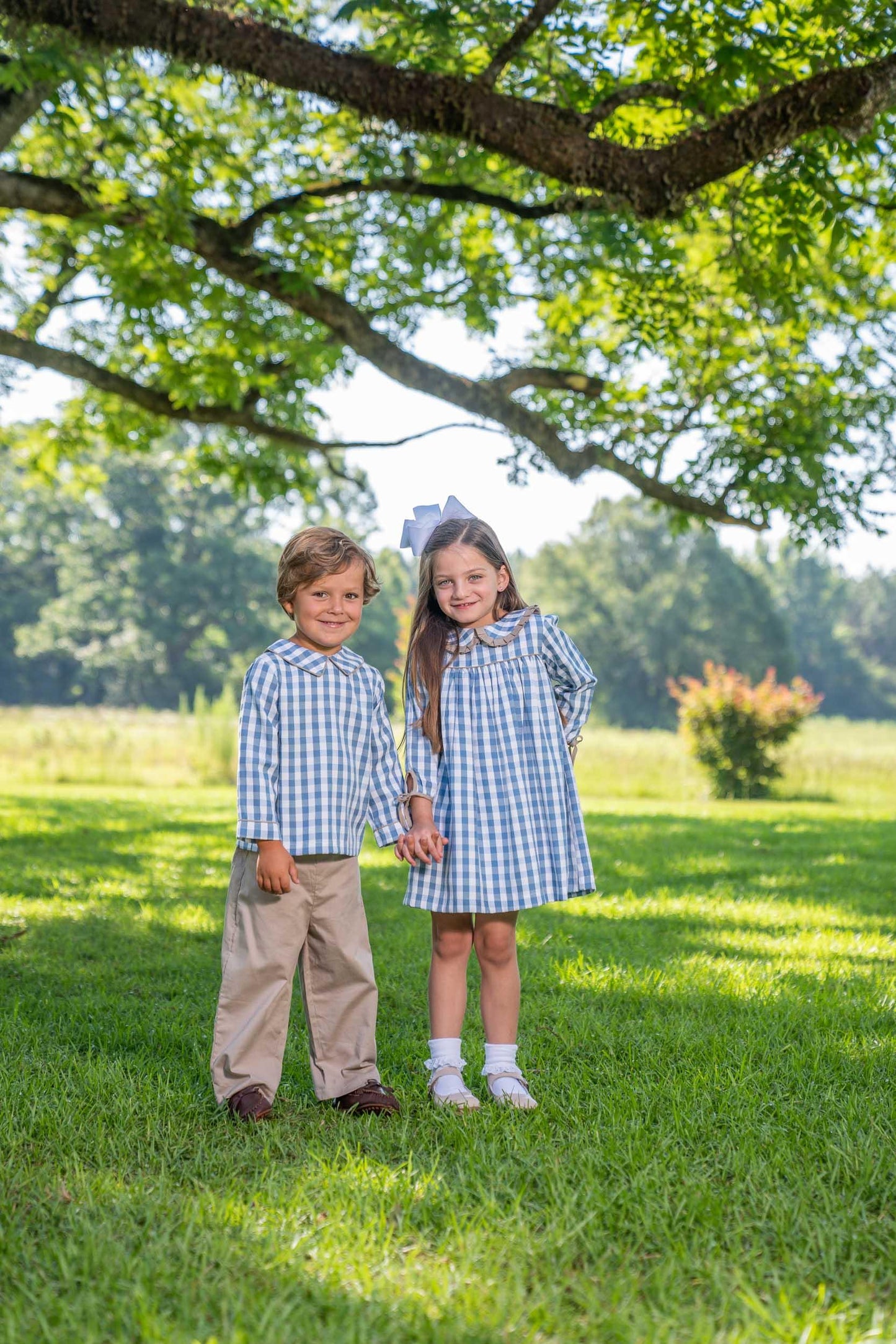 Jack LS Blue Check Pants Set - Braxton Rayemyer