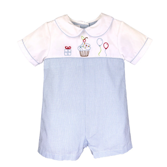 Birthday Embroidered Romper - Braxton Rayemyer 