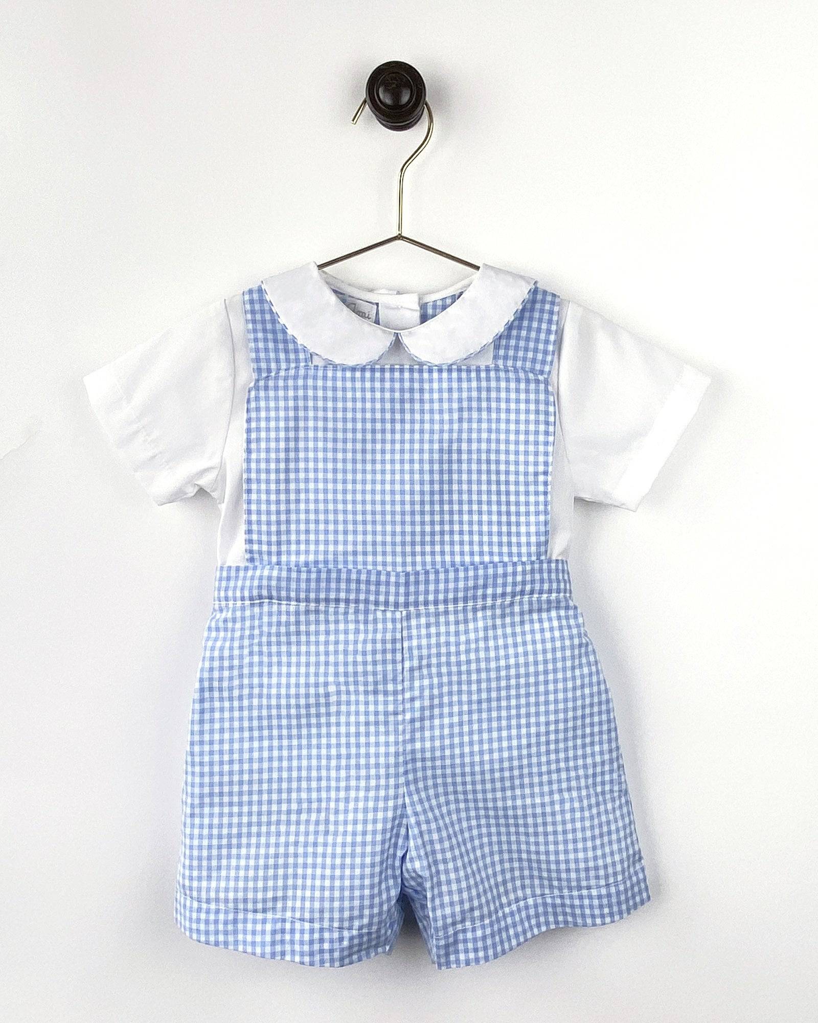 Car Applique Shirt and Shorts Set (with Removable Bib) - Braxton Rayemyer 
