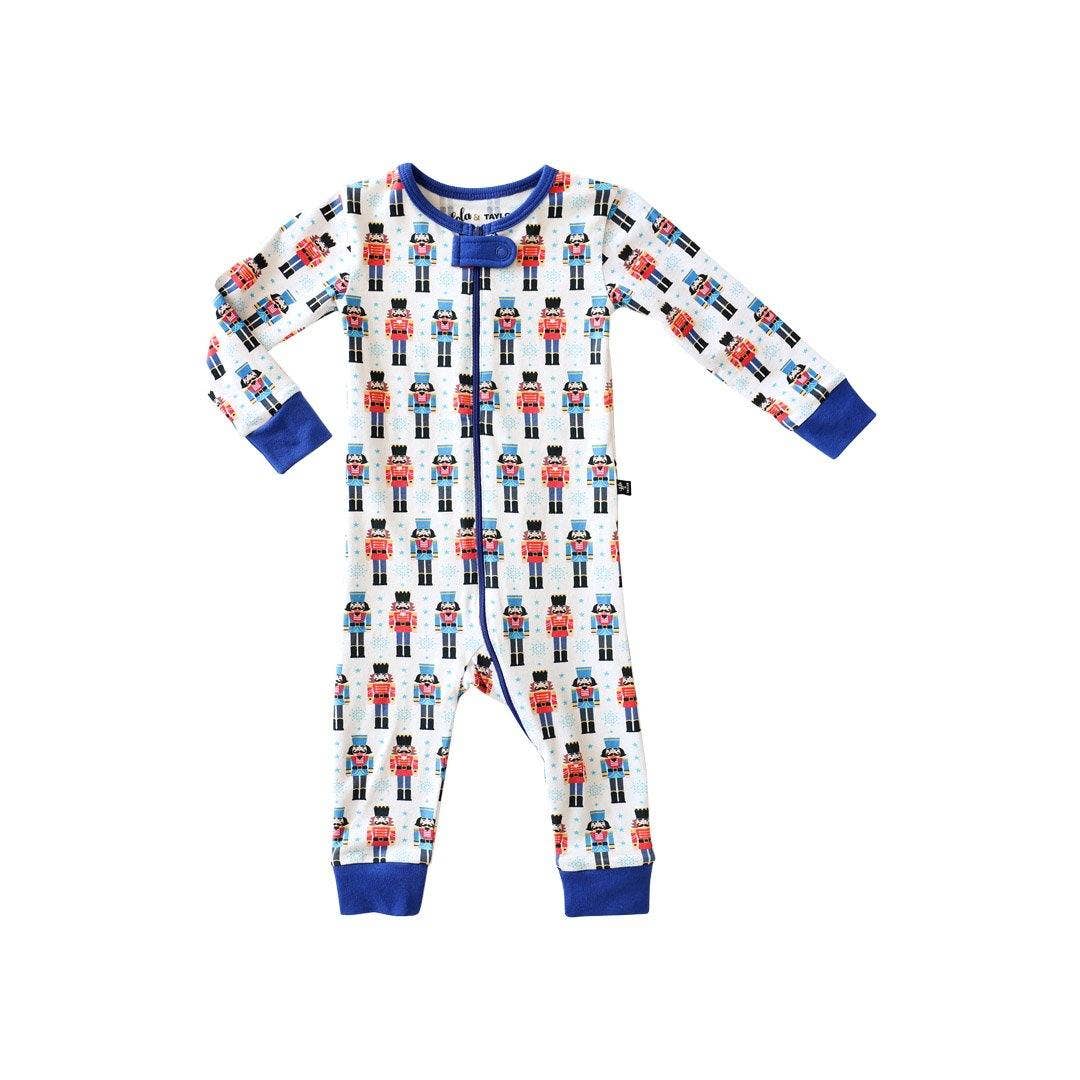 Festive Nutcracker Infant Romper Pajamas