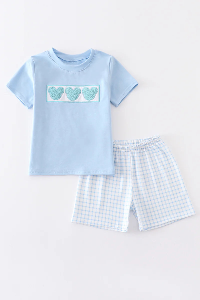 Blue French Knot Character Boy Set - Braxton Rayemyer 