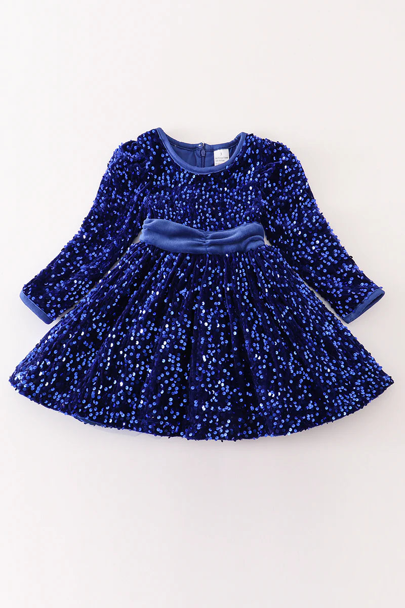 Blue Sequin Dress - Braxton Rayemyer 