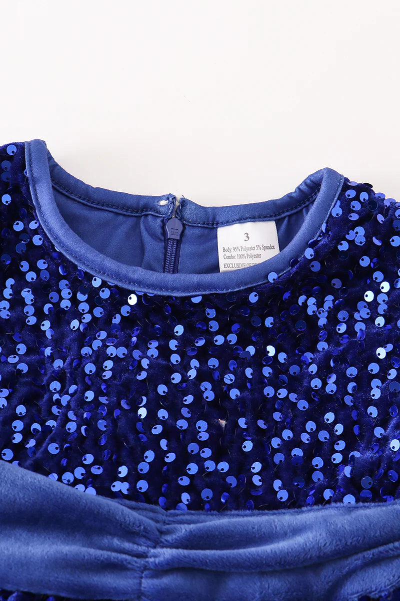 Blue Sequin Dress - Braxton Rayemyer 