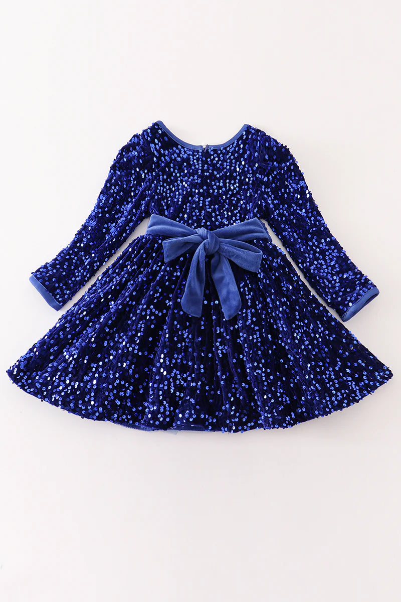 Blue Sequin Dress - Braxton Rayemyer 