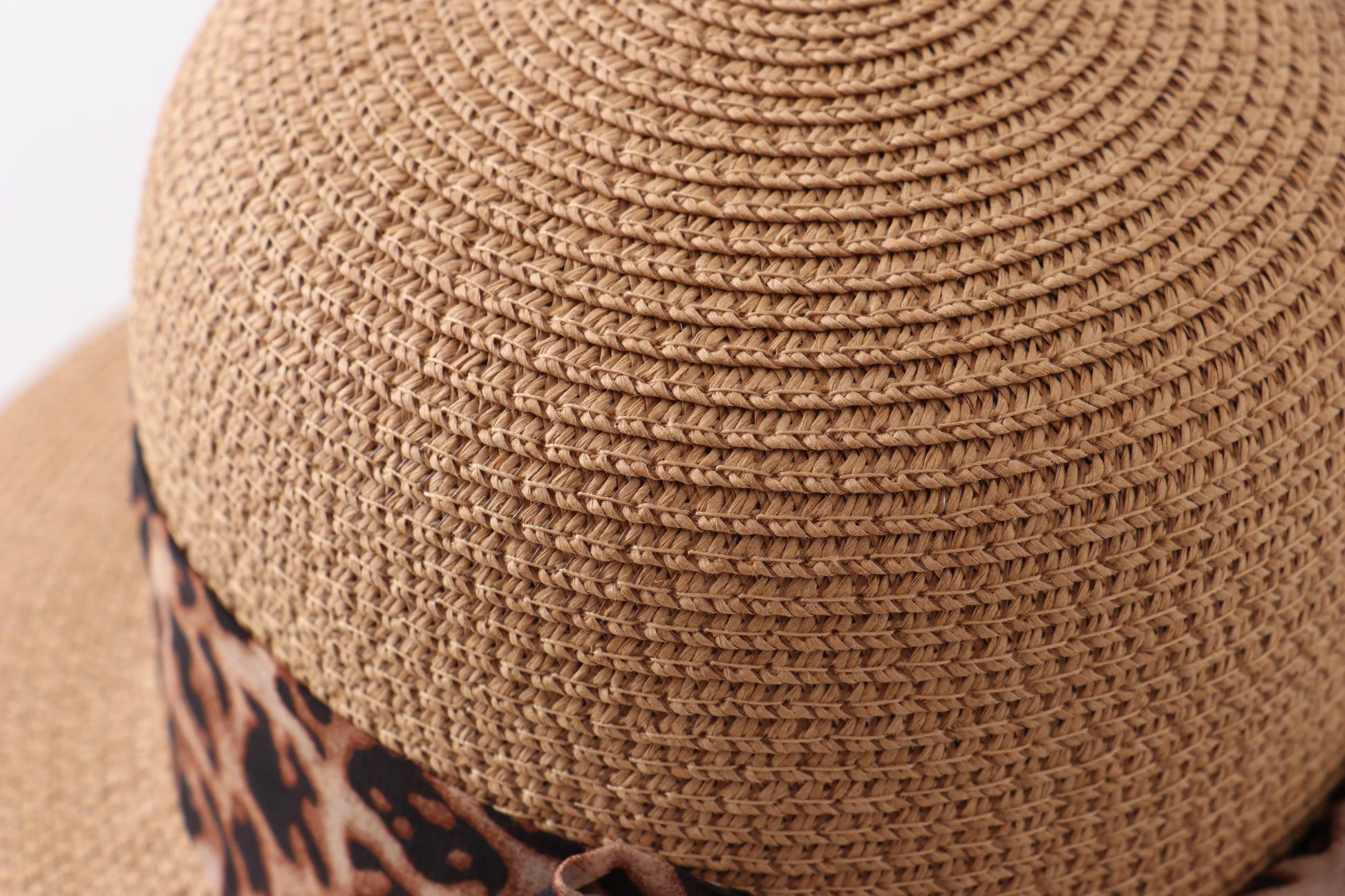 Leopard Silk Ribbon Straw Hat - Mommy and Me - Braxton Rayemyer 