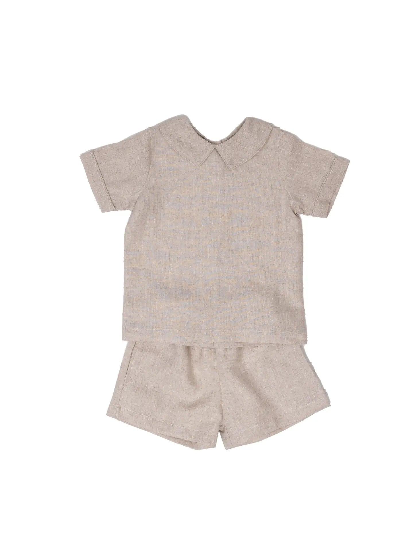 John Tan Linen Short Set - Braxton Rayemyer 