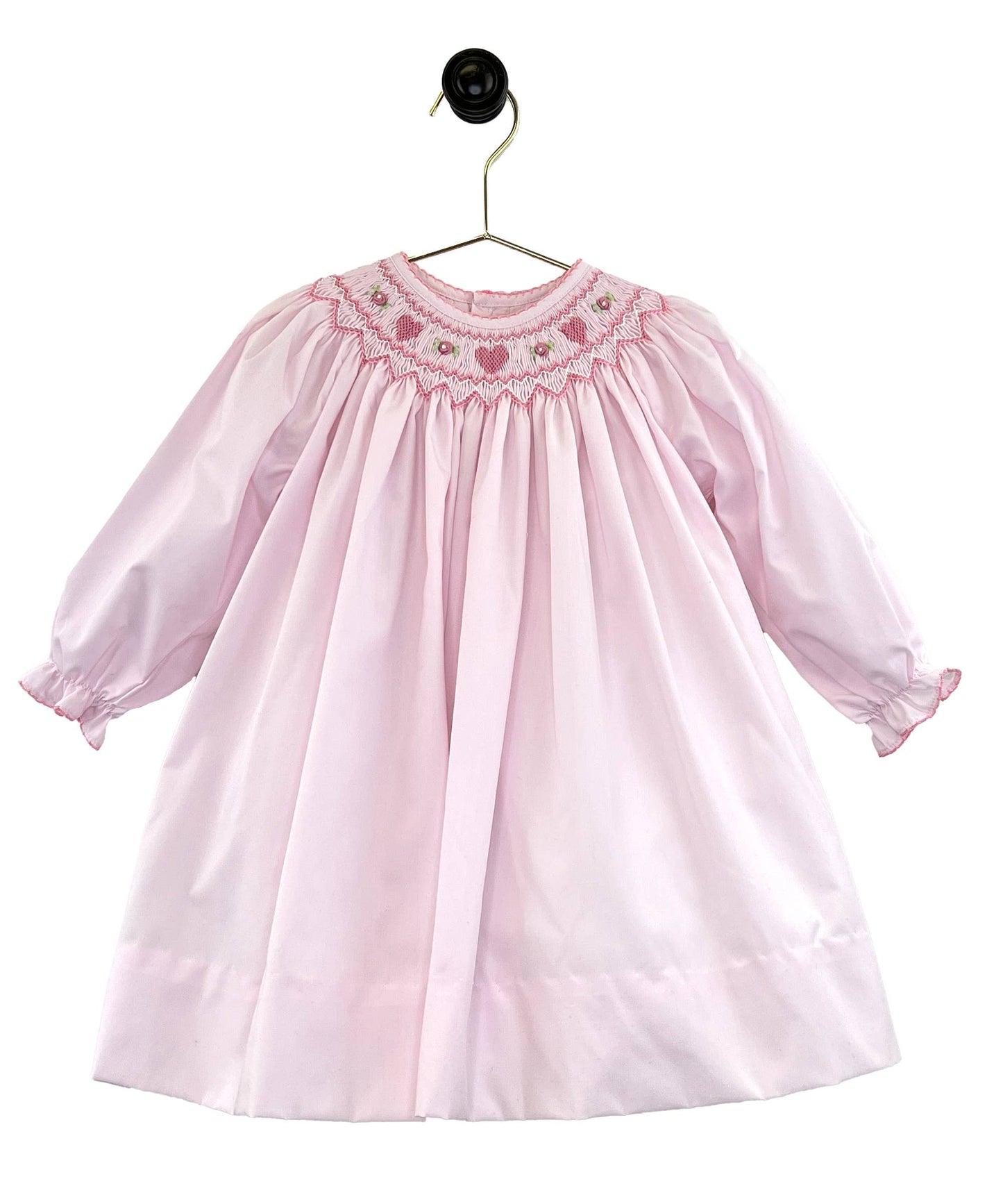 Heart Smocked Bishop Dress