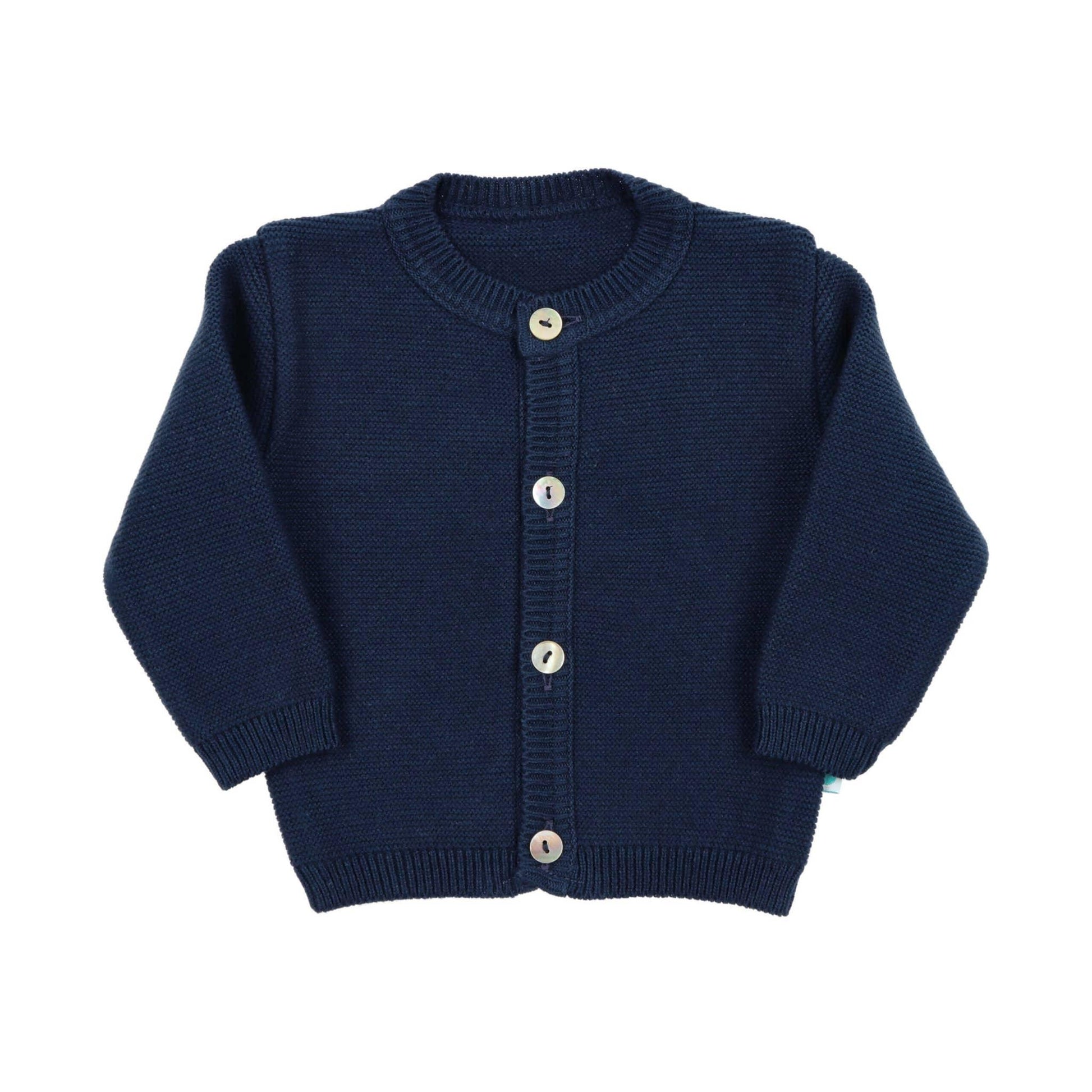 Bean Baby Clothes - Cotton Knit Baby Coat - Braxton Rayemyer 